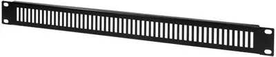 LogiLink Plaque obturatrice 19", 1 U, noir (RAL9005)