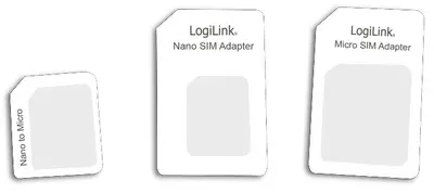 LogiLink Kit adaptateur de carte SIM nano/ micro / standard