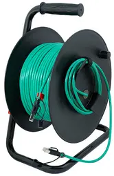 LogiLink Netzwerk-Kabeltrommel, Kat.6A, S/FTP, bestückt