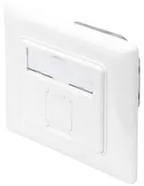 DIGITUS Unterputzdose Kat. 6A, Klasse EA, 1x RJ45, reinweiß