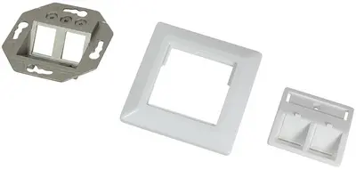 LogiLink Boîtier d'encastrement pour module keystone, blanc