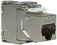 LogiLink Module keystone Cat.6A, classe EA, blindé, gris