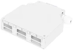 DIGITUS Adaptateur pour rail DIN pour 6x SC/DX, gris