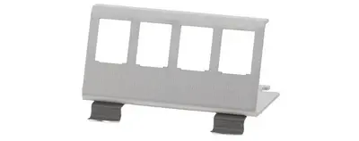 LogiLink Support de fixation pour 8 modules Keystone, inox
