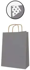 APLI Sac en papier, kraft, moyen, argent