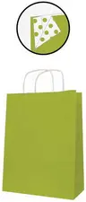 APLI Sac en papier, kraft, moyen, vert lime