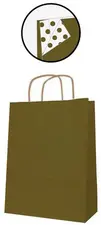 APLI Sac en papier, kraft, moyen, or