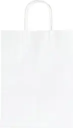 folia Sac en papier, 240 x 120 x 310 mm, blanc
