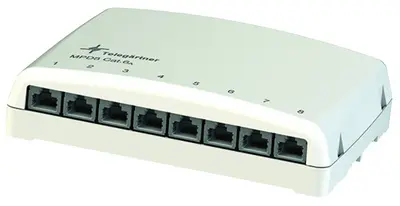 Telegärtner Mini répartiteur MPD8-HS Cat.6A (IEC)