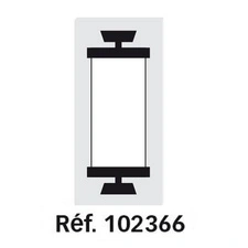 APLI Rouleau encreur pour étiqueteuse AGIPA 101948, noir