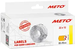 METO Étiquette pour étiqueteuse de prix, 26 x 12 mm, orange