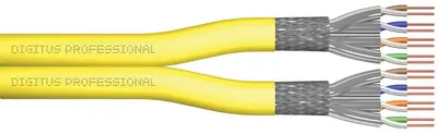 DIGITUS Câble d'installation, Cat. 7A, 500 m, duplex, Dca