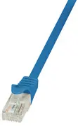 LogiLink Câble patch, Cat. 5e, U/UTP, 1,0 m, bleu, gaine en