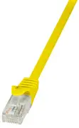 LogiLink Câble patch, Cat. 5e, U/UTP, 2,0 m, jaune, gaine en
