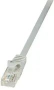 LogiLink Câble patch, Cat. 5e, U/UTP, 1,5 m, gris, gaine en