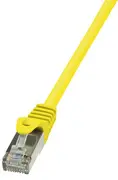 LogiLink Câble Patch, Cat. 5e, F/UTP, 7,5 m, jaune, gaine en