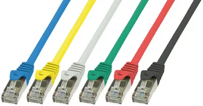 LogiLink Câble Patch, Cat. 5e, SF/UTP, 2 m, gris, gaine en