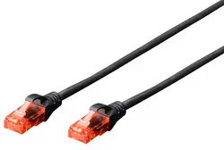 DIGITUS Câble patch, Cat. 6, U/UTP, 5,0 m, noir