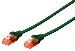 DIGITUS Câble de brassage, Cat. 6, U/UTP, 3,0 m, vert
