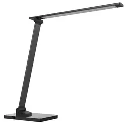 UNiLUX Lampe de bureau à LED POPY, dimmable, socle en verre