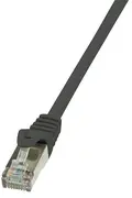 LogiLink Câble patch, Cat. 6, F/UTP, 5,0 m, noir, gaine en