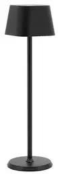 Securit Lampe de table LED rechargeable GEORGINA, noir