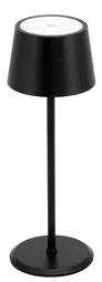 Securit Lampe de table LED rechargeable MONTE CARLO, noir
