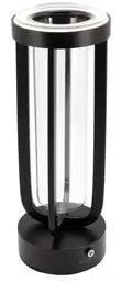 Securit Lampe de table à LED rechargeable FLORENCE, noir