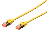 DIGITUS Câble de brassage, Cat. 6, S/FTP, 1,0 m, jaune