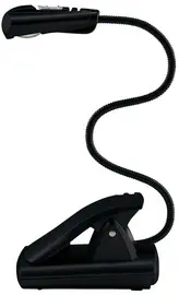 WEDO Lampe de lecture LED avec clip, mobile, 1 LED, noir