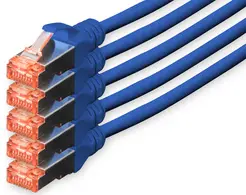 DIGITUS Câble patch Cat. 6, S/FTP, 10,0 m, set de 5, jaune