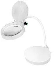 LogiLink Lampe loupe à LED, à 2 lentilles, dimmable, blanc