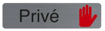 EXACOMPTA Plaque de signalisation "Privé