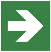 EXACOMPTA Plaque de signalisation "Flèche vers la droite