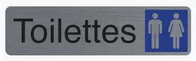 EXACOMPTA Plaque de signalisation "Toilettes Dame/Homme