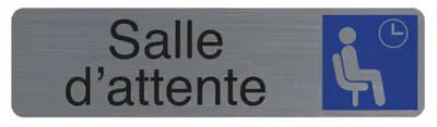 EXACOMPTA Plaque de signalisation "Salle d'attente