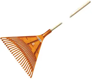 Bradas Balai à feuilles Quick Fit, manche en bois, 22 dents