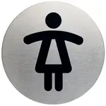 DURABLE Pictogramme "WC-Femmes", diamètre: 83 mm, argent