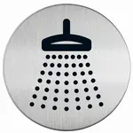 DURABLE Pictogramme "Douche", diamètre: 83 mm, argent