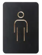 EUROPEL Pictogramme "WC hommes", noir