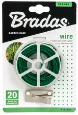 Bradas Fil de fer avec pince coupante, 30 m, vert