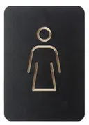 EUROPEL Pictogramme "WC femmes", noir