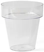 tera Pot de fleurs "Porto 16", transparent