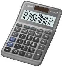 CASIO Calculatrice de bureau MS-120F, 12 chiffres, argent