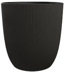 EDA Cache-pot IRIS, diamètre: 125 mm, noir