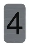 EXACOMPTA Plaque de signalisation chiffres "4", 25 x 44 mm