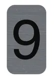 EXACOMPTA Plaque de signalisation chiffres "9", 25 x 44 mm