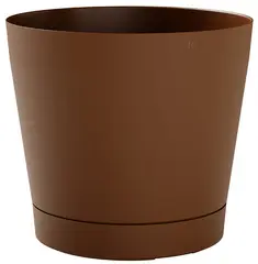 tera Pot de fleurs "Orione", diamètre: 290 mm, caramel