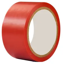 rillprint Bande de marquage au sol, 50 mm x 33 m, rouge