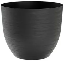 tera Pot de fleurs "Over", diamètre: 580 mm, black